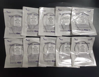 10 Packs Dental Orthodontic Reverse Curve Arch Wire Niti Super Elastic Round - Image 1 of 4
