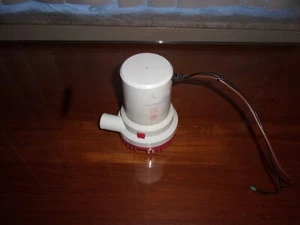 RULE 2000 12 VOLT MARINE BILGE PUMP ASSEMBLY MODEL 10 - Picture 1 of 11