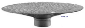 Skimmer Strainer Round Hole Bottom 3" FNPT Plated Steel Suction Hose SK35BH - Picture 1 of 3
