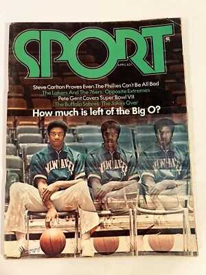 Revista deportiva abril 1973 Oscar Robertson Milwaukee Bucks cubierta Foto 1 de 4