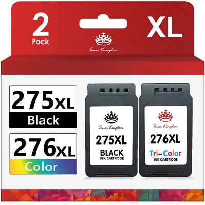 High Yield PG-275XL CL-276XL Ink Cartridge for Canon PIXMA TR4720 TS3722 TS3522 - Image 1 of 4