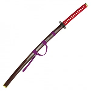 38" Fantasy Red/Brown Katana - Picture 1 of 4