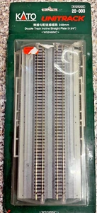 Kato Unitrack 20-003 Spur N Doppelgleis Betonschwellen gerade 248 mm OVP - Bild 1 von 3