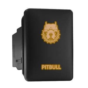 PITBULL - Orange Backlit Short Push In Switch 1.28"x 0.87" (Fit: Toyota) - Picture 1 of 6
