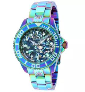 Invicta Pro Diver Automatic Women's 38mm Abalone Mosaic Iridescent Watch 35766 - Picture 1 of 13