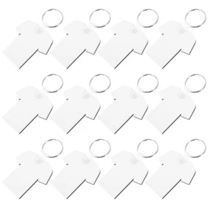 40 Pcs Fiberboard Keychain Blank Chains Sublimation Keychains - Picture 1 of 12