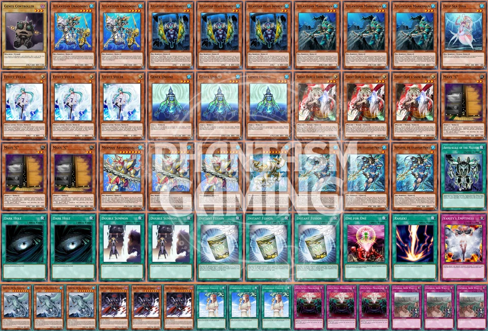Mermail Deck Gorz Gameciel Abyssmegalo Maxx "C" Marksman Yugioh - Image 1 of 1