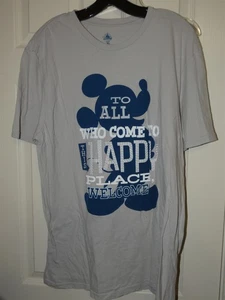Disneyland T-Shirt XL Short Sleeve To All Who Come To This Happy Place Welcome - Picture 1 of 4