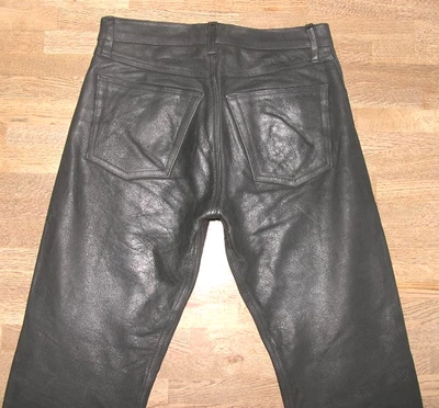 -MODEKA Roadwear 59- LEDERJEANS / Biker - Lederhose in schwarz ca. W30-31 /L29 - Bild 1 von 4