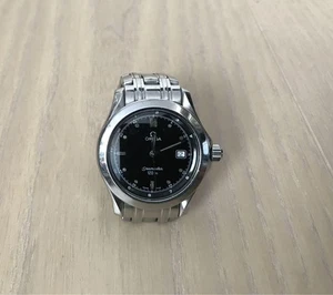 Omega Seamaster Automatik Uhr Vintage schwarzes Zifferblatt Edelstahl Datum - Bild 1 von 2