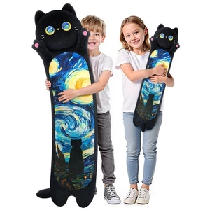 Long Cat Plush 5 Sizes, 120% Extra Filling Giant Plushness Kids Body Pillow, ... - Picture 1 of 7