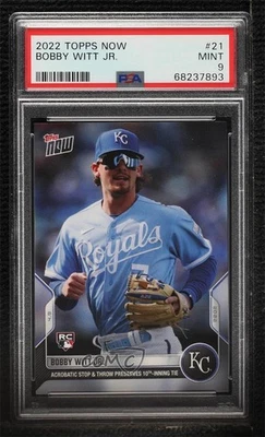 2022 Topps Now /6016 Bobby Witt Jr #21 PSA 9 MINT Rookie RC - Image 1 of 2