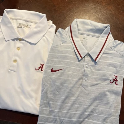 2- Para hombres Nike Alabama Carmesí Marea Golf Camisa Polos Fútbol XL XXL Foto 1 de 4
