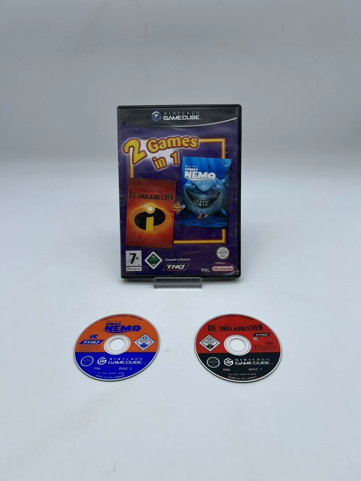 2 Games in 1: Findet Nemo + die Unglaublichen - Nintendo GameCube - Bild 1 von 1