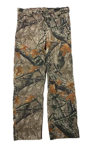 Pantalones resistentes Wrangler para hombre 38 X 34 ajuste regular lona mezclilla camuflaje caza - Imagen 1 de 4