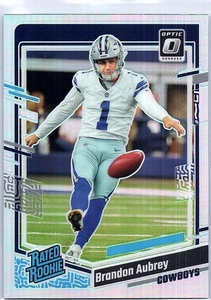 Panini Donruss Optic 2023 - Clasificado Rookie Brandon Aubrey #226 Holo Prizm (RC) - Imagen 1 de 2
