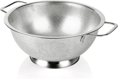 Colander Stainless Steel 3-Quart, Strainer for Kitchen Food, Dishwasher Safe - Image 1 of 4