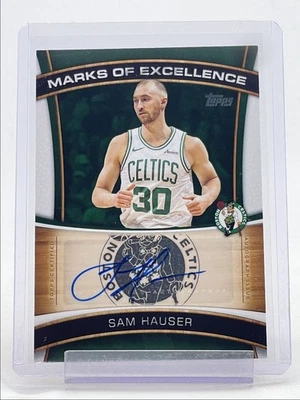 SAM HAUSER 2025-26 TOPPS MARKS OF EXCELLENCE AUTOGRAPH CELTICS AUTO Q3562 - Image 1 of 2