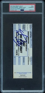 Marc Andre Fleury Signed Autograph 2003 NHL Draft Ticket Stub #1 Pick PSA/DNA - Picture 1 of 2