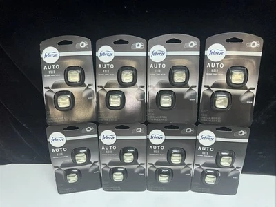 LOT OF 8 2 Packs Febreze Auto NOIR Car Vent Clip Air Freshener 16 TOTAL - Image 1 of 4