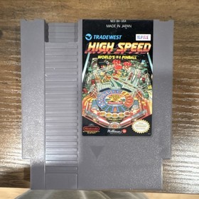 Nintendo NES High Speed Pinball Tradewest NTSC-U/C Rare Game Cartridge