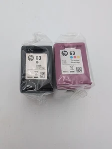 HP 63 (F6U61AN) Black AndTri-Color Ink Cartridge Sealed But May Be Referboshed - Picture 1 of 5