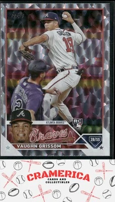 Vaughn Grissom 2023 Topps Silver Pattern Foilboard #275 Atlanta Braves - Image 1 of 2