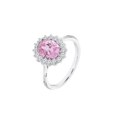 Anello Donna Lotus Silver LP3459-3/614 In Argento Con Zircone Rosa - Immagine 1 di 2