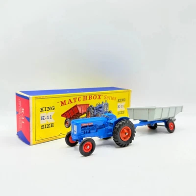 Matchbox Lesney King-Size K-11 Fordson Tractor and Farm Trailer Boxed - Image 1 of 4