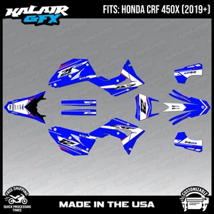 Graphics Kit for  Honda CRF 450X (2019+)  Lethal Series - Blue - Picture 1 of 4
