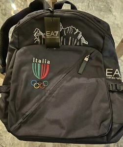 Emporio Armani Sochi Italia Team Backpack, Navy, Unused + Tags + Olympics Symbol - Picture 1 of 10