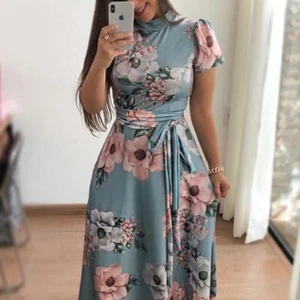 2024 Vestidos Ropa De Moda Para Mujer Largos Casuales Elegante Encaje De Verano - Picture 1 of 30