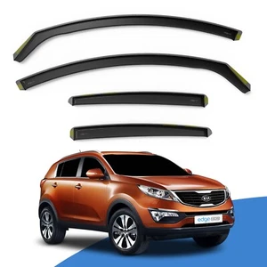 KIA SPORTAGE MK3 2010-2015 5 Door SUV Wind Deflectors 4pc Edgevisors Tinted - Picture 1 of 9