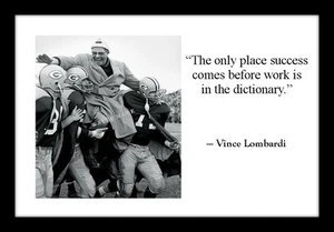 Vince Lombardi Green Bay Packers Quote 4x6 Photo Print Motivational Football - Picture 1 of 2