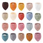 Lovely Solid Color Baby Bibs Baby Bandana Drool Bibs Crepe for Unisex Boys Girls