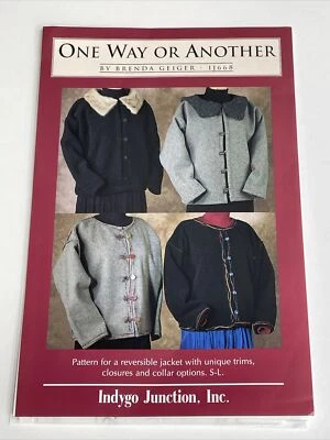 Indygo Junction One Way Or Another Reversible Jacket Size S - L Sewing Pattern - Image 1 of 4
