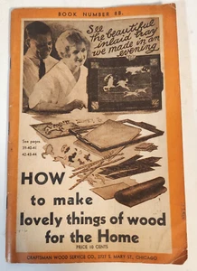 Vtg 1935 Craftsman Wood Service Catalog No. 8B How To Make Things For The Home - Imagen 1 de 6