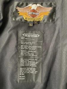 HARLEY DAVIDSON FXRG SERIES 1 LEATHER JACKET SIZE LARGE 42 TO 45 INCH CHEST SIZE - Picture 1 of 8