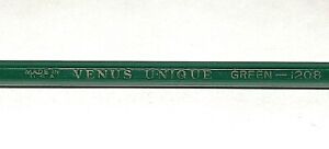 Vintage Venus Unique Unsharpened Wood Pencil Green 120B   Bg8