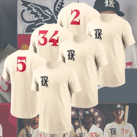 Corey Seager, Nolan Ryan, Marcus Semien Texas Rangers 2023 City Connect Shirt Cover