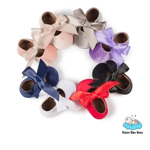 Outdoor Infant Girls Lace Bow Shoes Velvet Fabric Baby Princess Dress Shoes - Picture 1 of 20