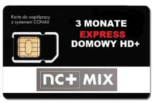 TNK NC+Mix na karte - Pakiet Domowy HD+ 3 m-ceTELEWIZJA NA KARTĘ,DOŁADOWANIE - Bild 1 von 1