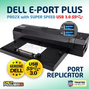 Dell USB 3.0 E-Port Plus E5270 E5470 E5570 E7270 E7470 PRO2X Docking Station - Picture 1 of 9