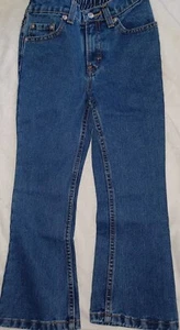 Jordache Kids Jeans 6 Blue Denim Pants Girls Flare Leg Low Rise Cotton New - Picture 1 of 6