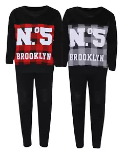 Neuf Enfants Garçons Brooklyn No.5 Survêtement Sweat Jogging Complet Ensemble - Bild 1 von 3