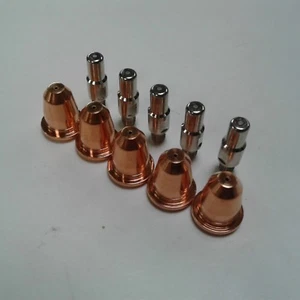 10 PIECE PLASMA CUTTER PIPE TIP AND ELECTRODE SET S25, S45 TRAFIMET TORCH - Picture 1 of 3