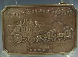 FIBBIA CINTURA POZZETTI FARGO DAL 1852 DILIGENZA DI TIFFANY VINTAGE PULITISSIMA #4 - Foto 1 di 2