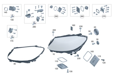 Ventilador soplador izquierdo mercedes-benz c63 amg s c63 amg400 c300 c63 amg 15-23 2229062501 Foto 1 de 4