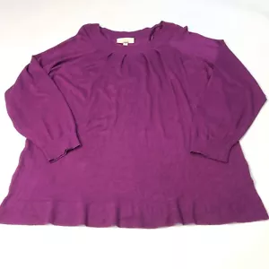 Ann Harvey Women’s Purple Knitted Tunic Jumper UK 24 EUR 50 - Picture 1 of 9