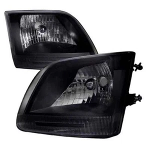 Spec-D Tuning LH-F15097JM-ABM Euro Headlight for 97 to 03 Ford F150- Black - ... - Picture 1 of 1